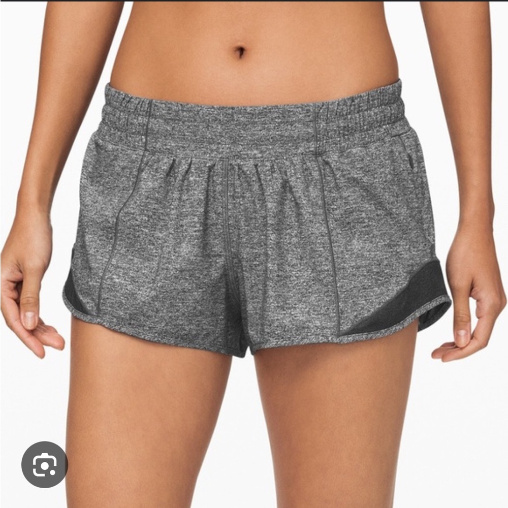 Hotty Hot LuluLemon Shorts, Gray, Size: 4, 2.5 in